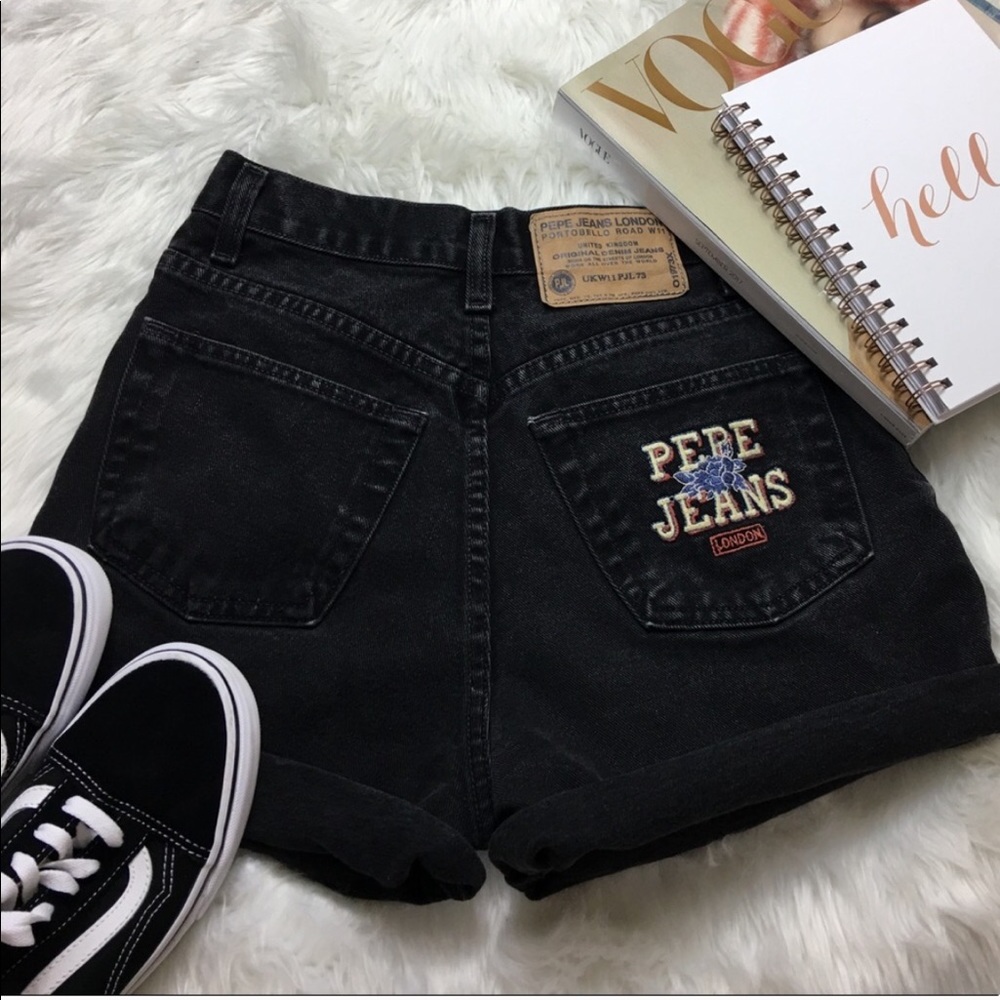 vintage pepe mom jean shorts